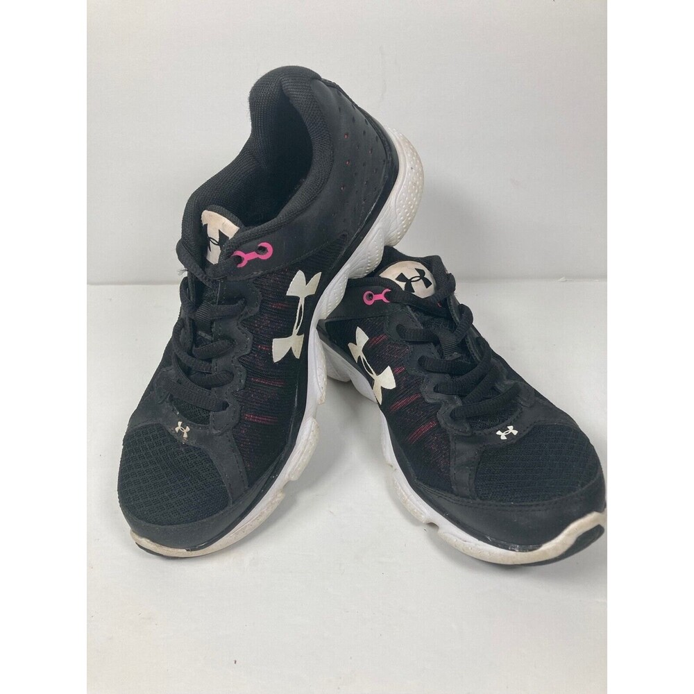 UNDER ARMOUR Micro G Assert 6 Women's Size 7 Black Running Shoes 1266252-001